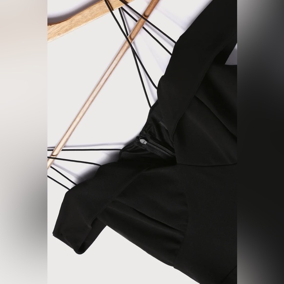 Black Off-the-Shoulder Bodycon Mini Dress Lulus Small - Picture 6 of 6